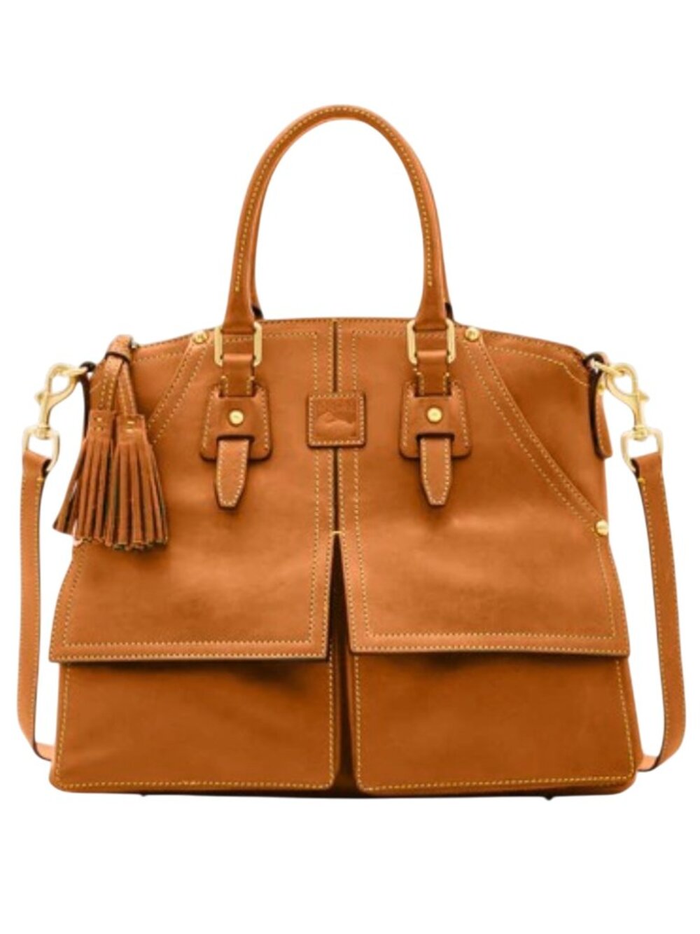 NWT Florentina Clayton Leather Satchel Natural 8L419-NA - Picture 14 of 14